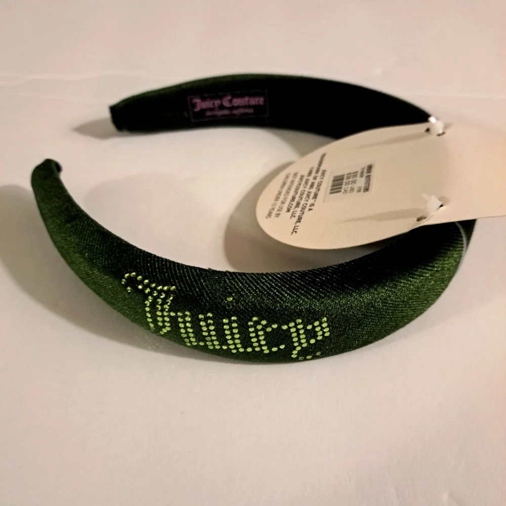 Juicy Couture Green Thick Headband New
